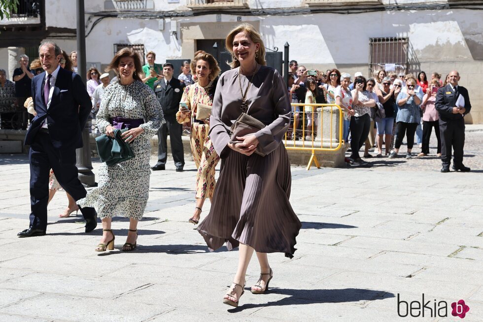 La Infanta Cristina de Borbón llega a la boda de Pepe Treviño y Paula Fernández Martínez