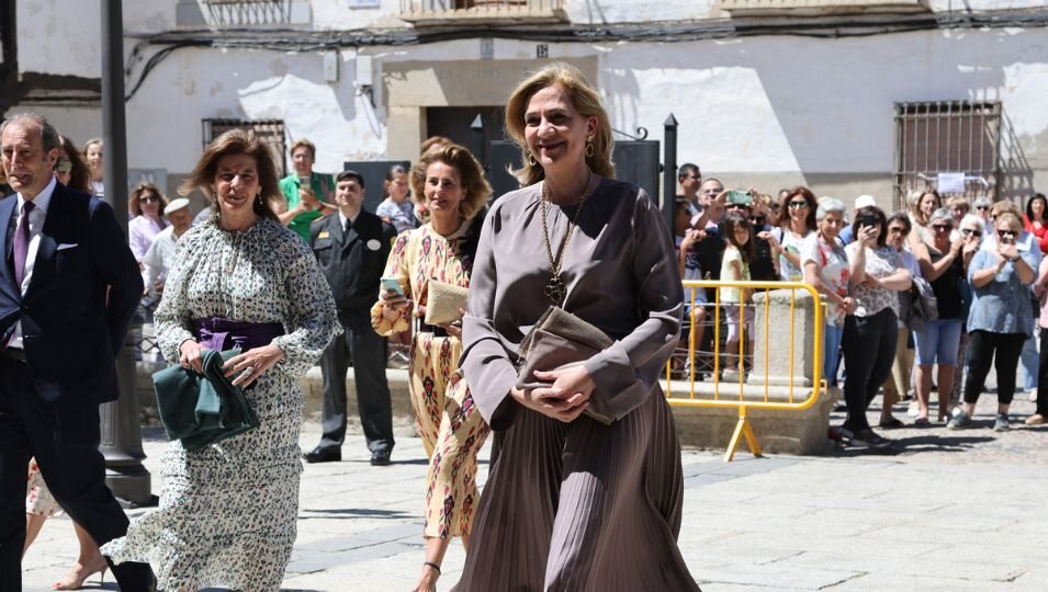 La Infanta Cristina de Borbón llega a la boda de Pepe Treviño y Paula Fernández Martínez