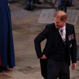 El Príncipe Harry en la Coronación de Carlos III en la Abadía de Westminster