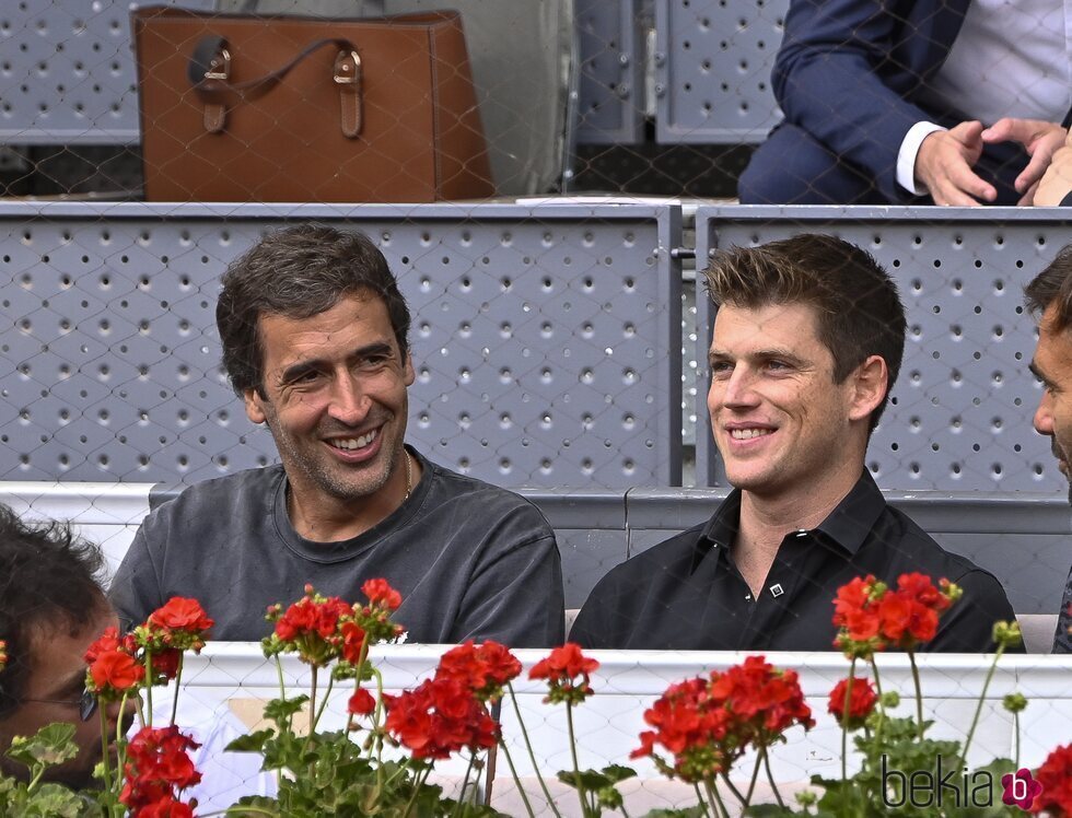Raúl González y Miguel Bernardeau en el Mutua Madrid Open 2023