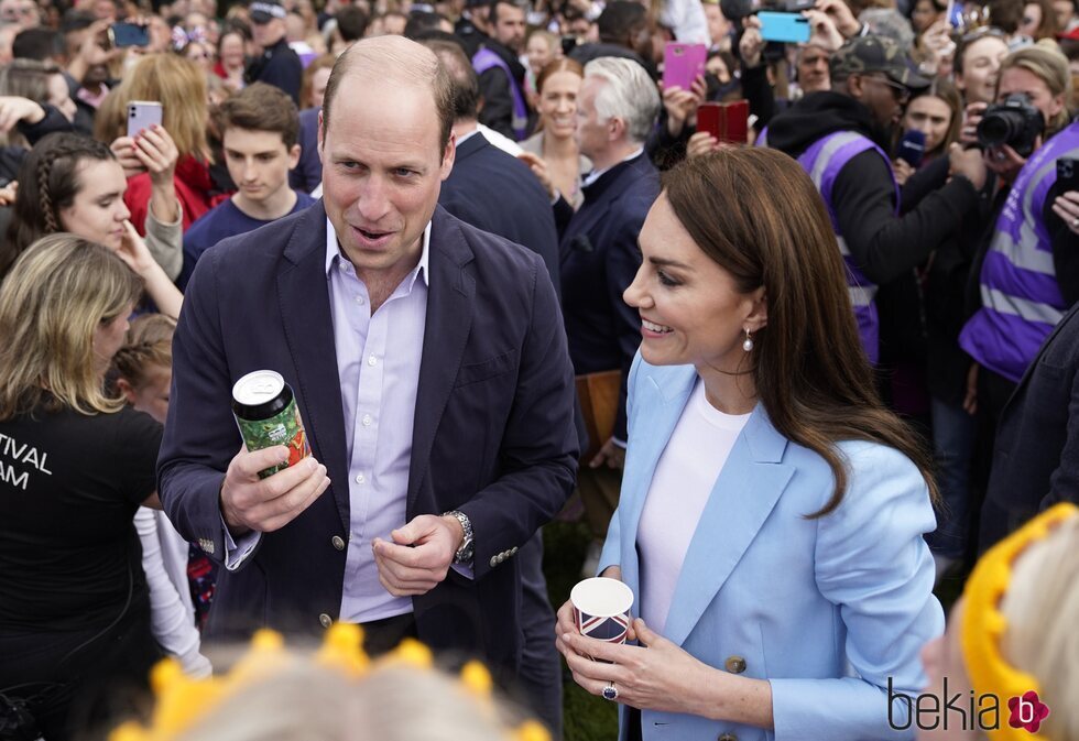 El Príncipe Guillermo y Kate Middleton en The Big Lunch por la Coronación