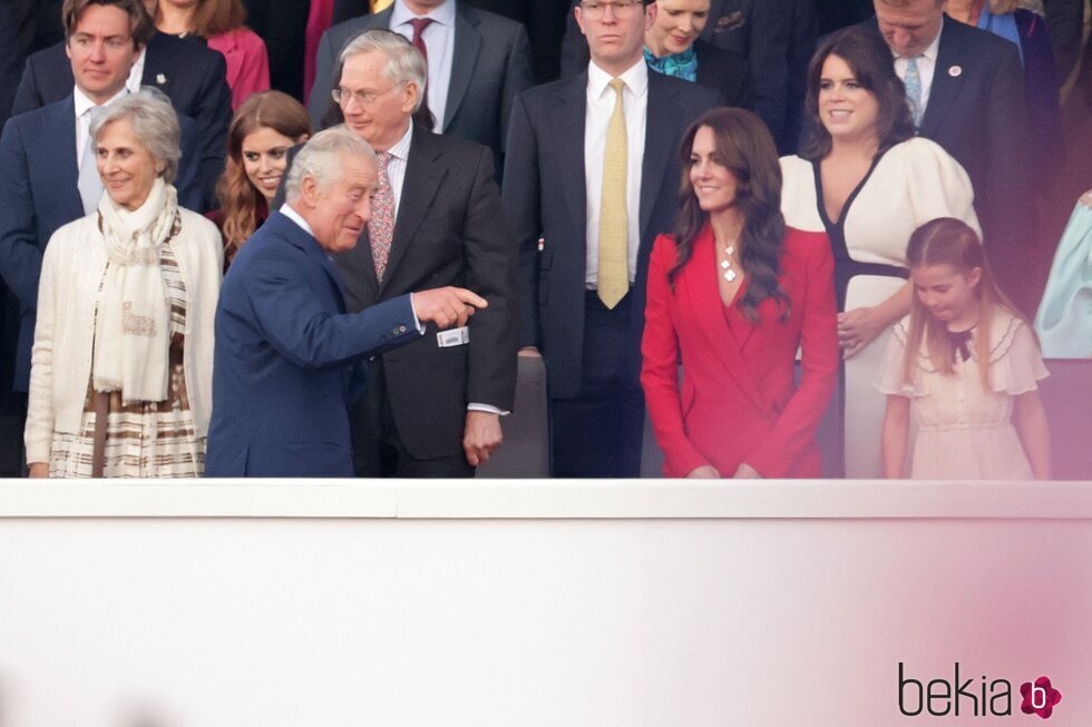 Carlos III, Kate Middleton, la Princesa Charlotte y las Princesas de York en el Concierto de la Coronación