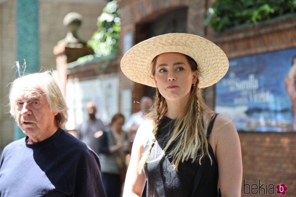Amber Heard tras su visita al Museo Sorolla de Madrid