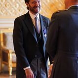 Jason Knauf en su investidura por parte del Príncipe Guillermo en Windsor Castle