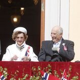 Harald y Sonia de Noruega en el Día Nacional de Noruega 2023