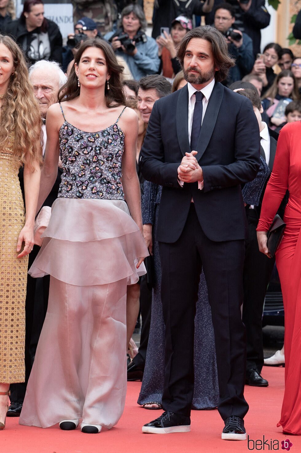 Carlota Casiraghi y Dimitri Rassam en la premiere de 'Killers Of The Flower Moon' en el Festival de Cannes 2023