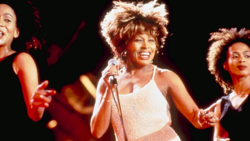 Tina Turner en una de sus actuaciones en 1993