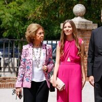 La Reina Sofía y la Infanta Sofía en la Confirmación de la Infanta Sofía
