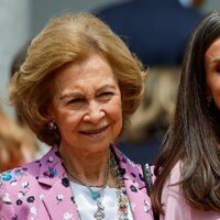 La Reina Sofía y la Reina Letizia en la Confirmación de la Infanta Sofía