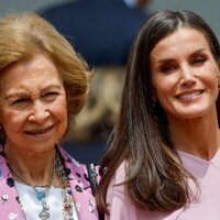 La Reina Sofía y la Reina Letizia en la Confirmación de la Infanta Sofía