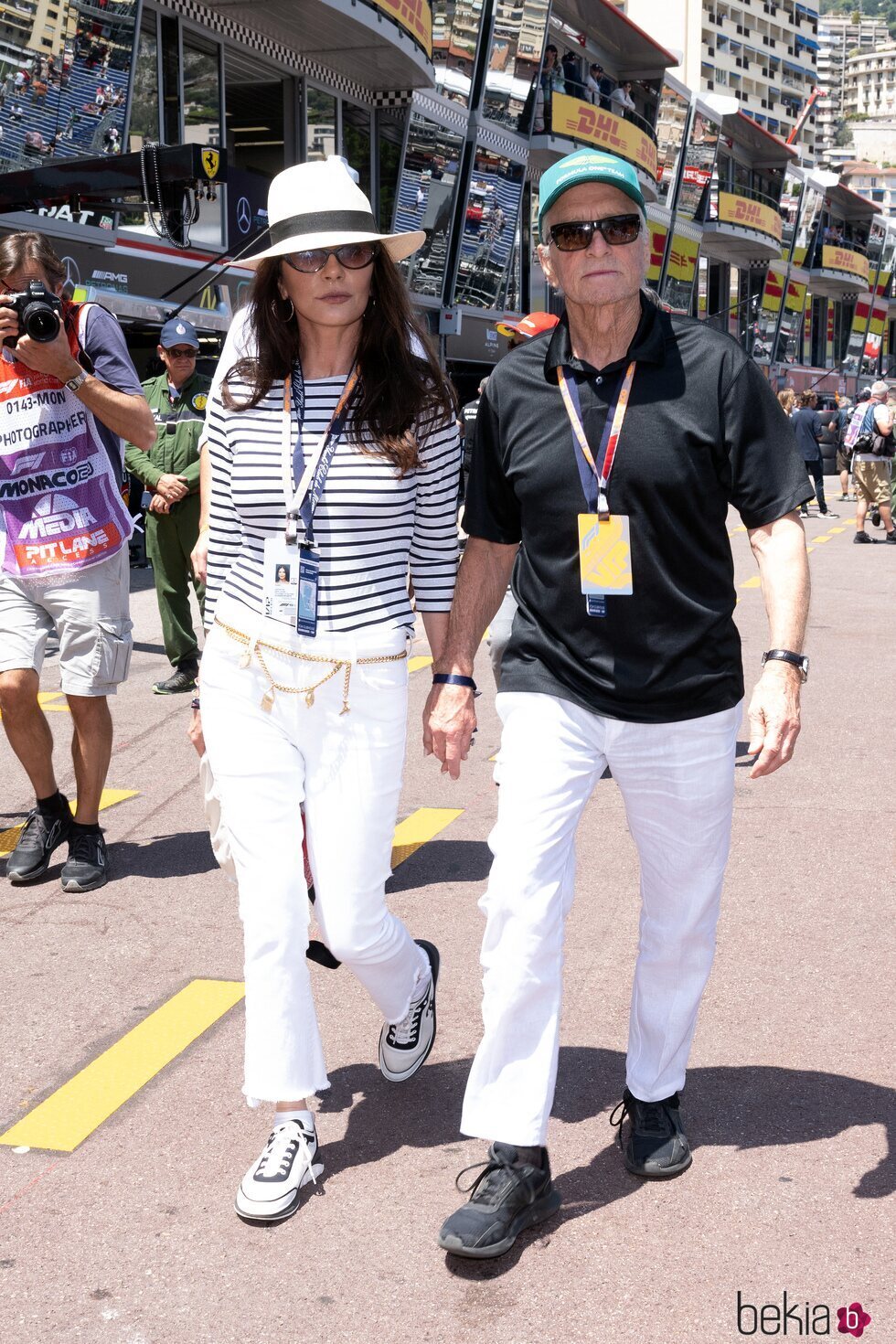 Michael Douglas y Catherine Zeta-Jones en el Gran Premio de Mónaco 2023