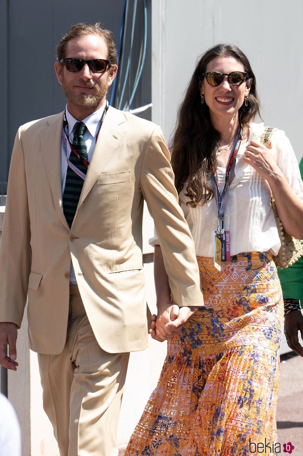 Andrea Casiraghi y Tatiana Santo Domingo en el Gran Premio de Mónaco 2023