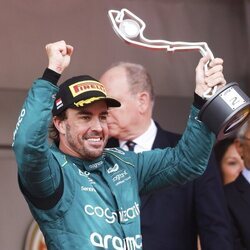 Fernando Alonso tras su segundo puesto en el Gran Premio de Mónaco 2023