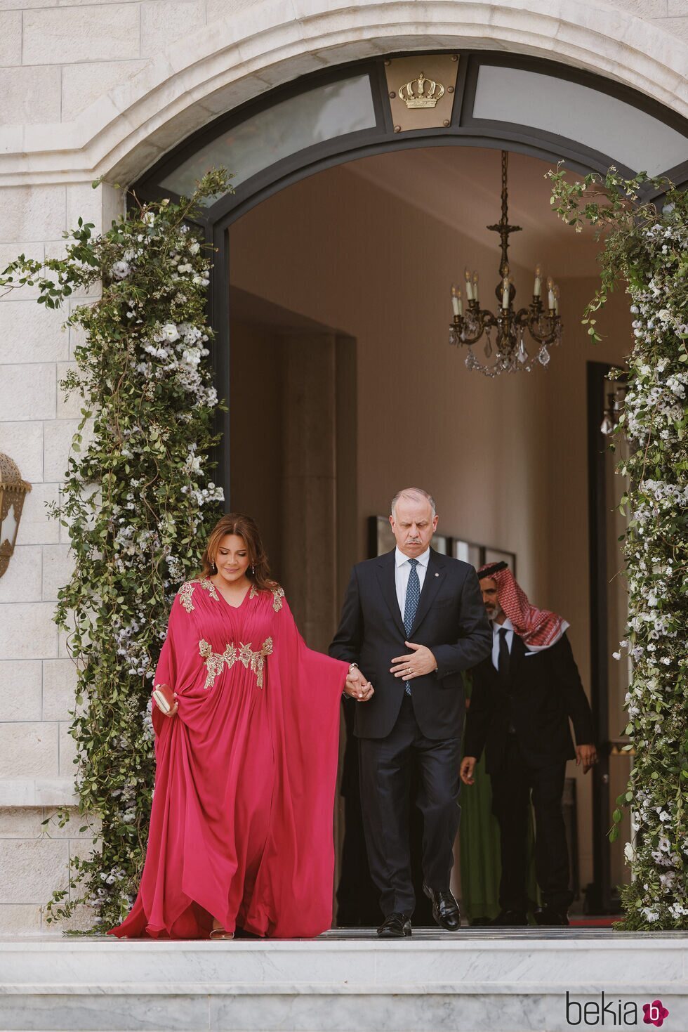 Faisal y Zeina de Jordania en la boda de Hussein y Rajwa de Jordania