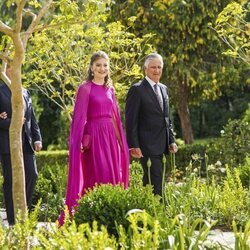 Felipe de Bélgica y Elisabeth de Bélgica en la boda de Hussein y Rajwa de Jordania