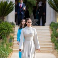 Salma e Iman de Jordania en la boda de Hussein y Rajwa de Jordania