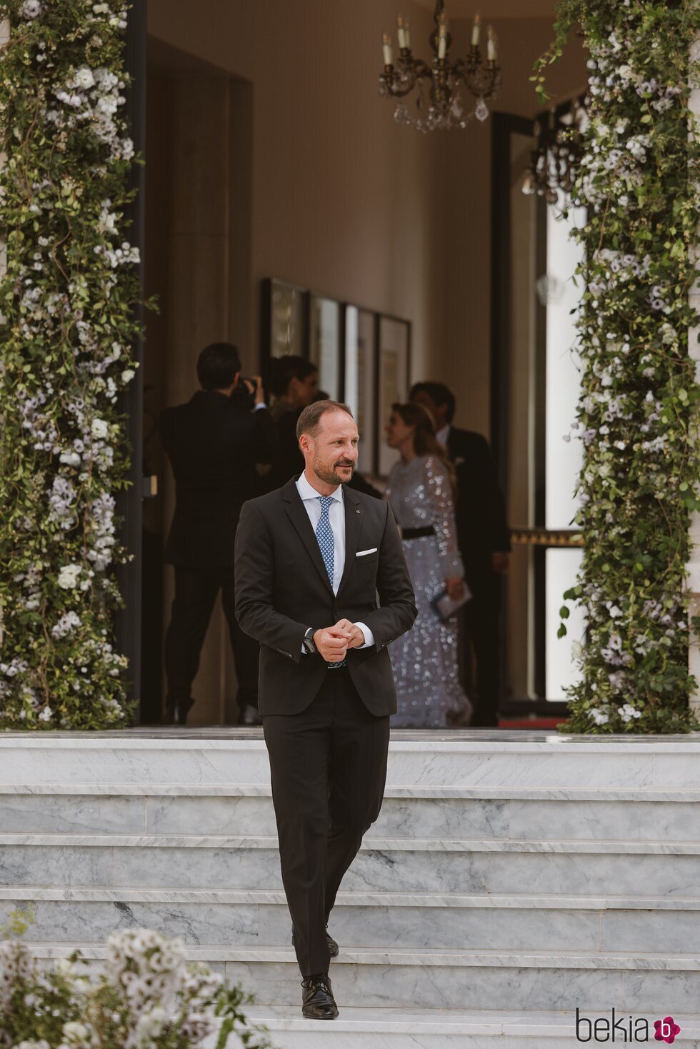 Haakon de Noruega en la boda de Hussein y Rajwa de Jordania
