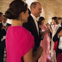 El Príncipe Guillermo y Victoria y Daniel de Suecia en la recepción por la boda de Hussein y Rajwa de Jordania