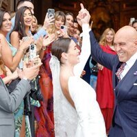 Kiko Matamoros y Marta López Álamo, divertidos tras casarse