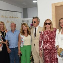 Rosa Benito, José Ortega Cano, Gloria Mohedano, Gloria Camila y Rocío Flores en el 17 aniversario de la muerte de Rocío Jurado