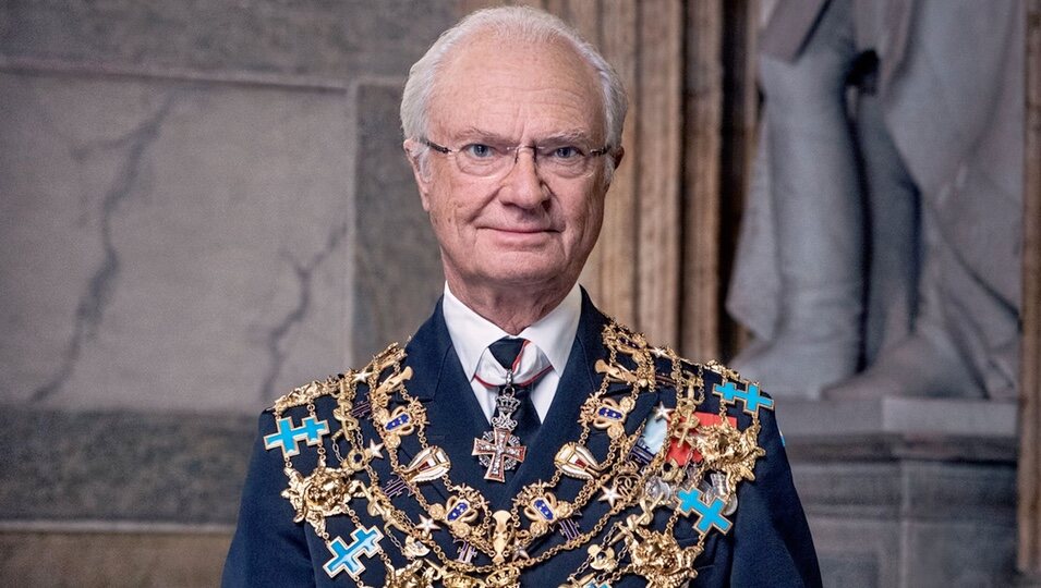 Foto oficial del Rey Carlos Gustavo de Suecia por su 50 aniversario de reinado