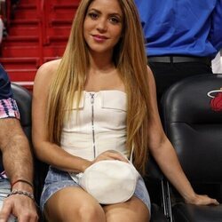 Shakira acude a uno de los partidos de la NBA
