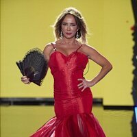 María Patiño vestida de Lola Flores en la 'Sálvame Fashion Week 2023'