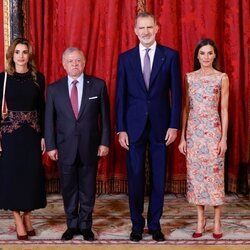 Los Reyes Felipe y Letizia y Abdalá y Rania de Jordania en el almuerzo a los Reyes de Jordania en el Palacio Real