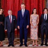 Los Reyes Felipe y Letizia, Abdalá y Rania de Jordania y Hashem de Jordania en el Palacio Real