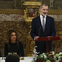 El Rey Felipe VI en su discurso en el almuerzo a los Reyes de Jordania en el Palacio Real