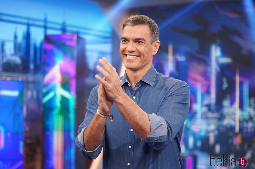 Pedro Sánchez, sonriente en 'El Hormiguero'