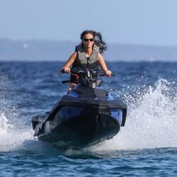 Victoria Federica en moto acuática en Ibiza