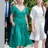 La Princesa Leonor con vestido de Cherubinna y la Infanta Sofía vestida de Moisés Nieto en los Premios Princesa de Asturias 2023