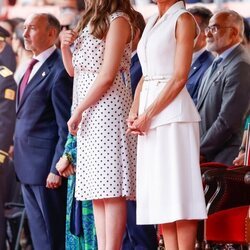 La Reina Letizia y la Princesa Leonor en la entrega de Despachos en la Academia de Zaragoza