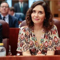 Isabel Díaz Ayuso en la Asamblea de Madrid tras sufrir un aborto