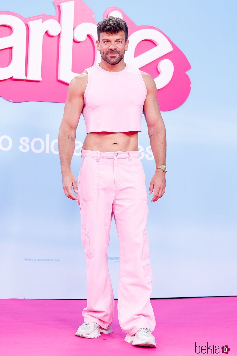 Ricky Merino en la premiere de 'Barbie' en Madrid