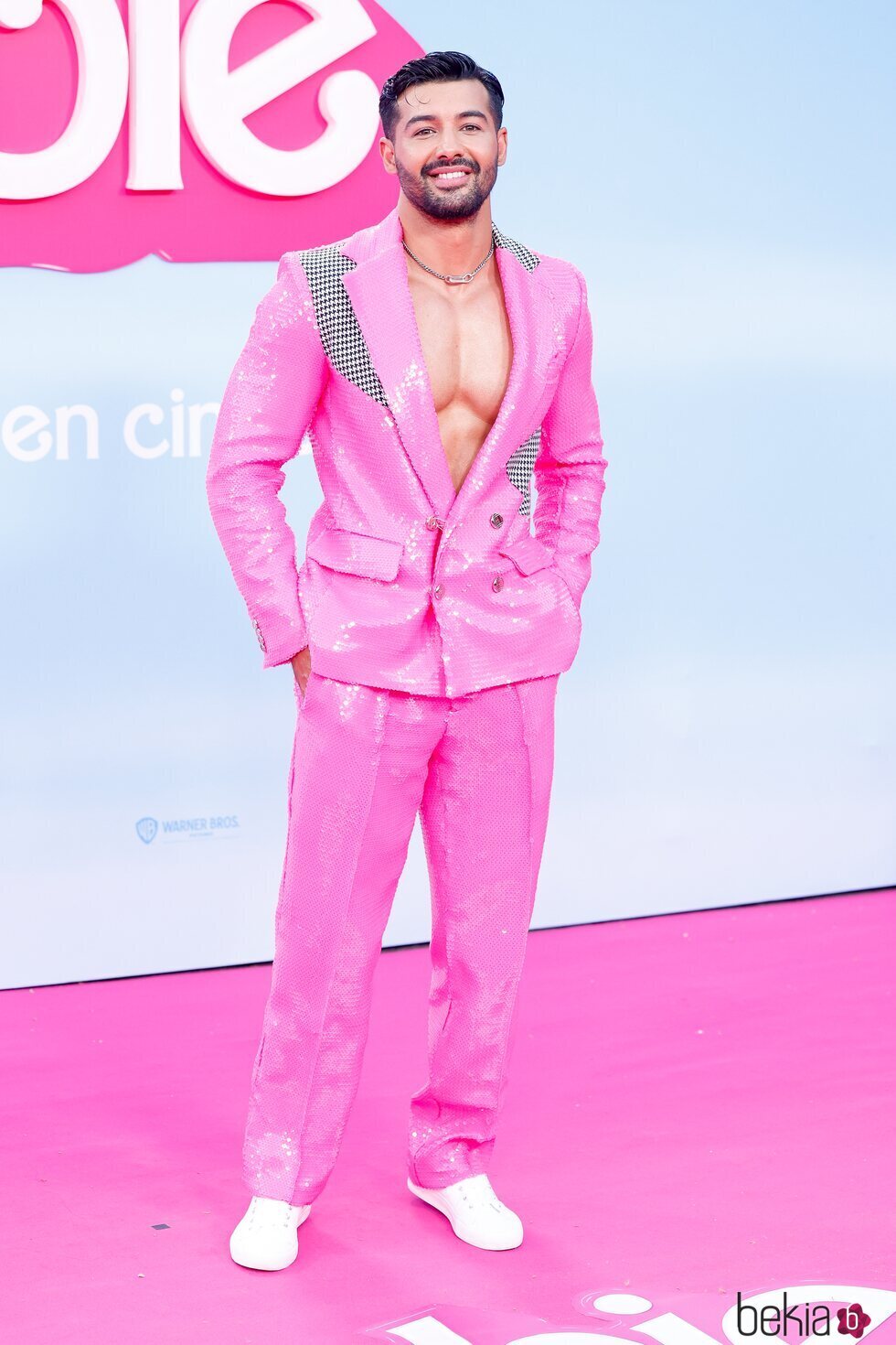 Jorge González en la premiere de 'Barbie' en Madrid