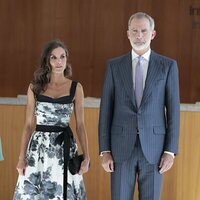 La Reina Letizia y el Rey Felipe VI en la inauguración de las Colecciones Reales