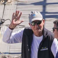 El Rey Juan Carlos en la final de la regata XXIV Trofeo Hotel Carlos I Silgar de Sanxenxo