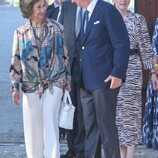 La Reina Sofía y Felipe de Bélgica, muy cómplices en el acto por el 30 aniversario de la muerte de Balduino de Bélgica