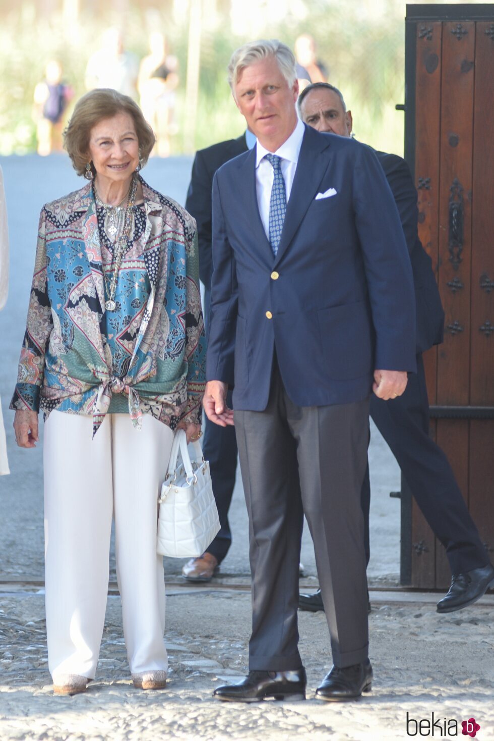 La Reina Sofía y Felipe de Bélgica en el acto por el 30 aniversario de la muerte de Balduino de Bélgica