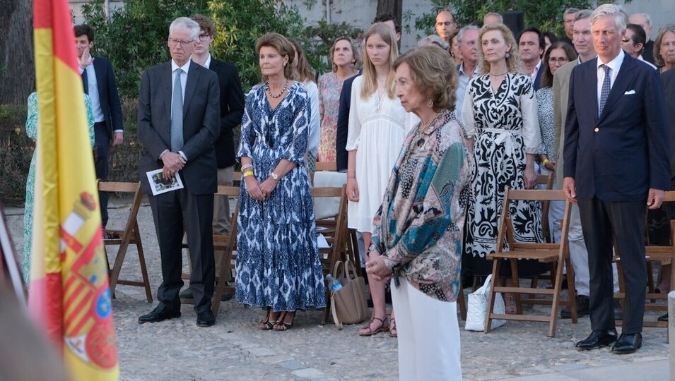 La Reina Sofía, Felipe de Bélgica, Eléonore de Bélgica, Margarita de Luxemburgo y Nicolás de Liechtenstein, Guillermo y Sibilla de Luxemburgo en Motril