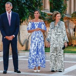 Los Reyes Felipe y Letizia y la Reina Sofía en Marivent para la recepción a la sociedad balear