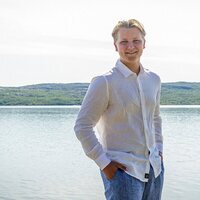 Sverre Magnus de Noruega en sus vacaciones en el norte de Noruega