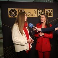 La Infanta Sofía hablando por primera vez en televisión en la final del Mundial de Fútbol Femenino