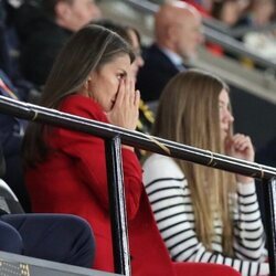 La Reina Letizia y la Infanta Sofía viendo la final del Mundial de Fútbol Femenino 2023
