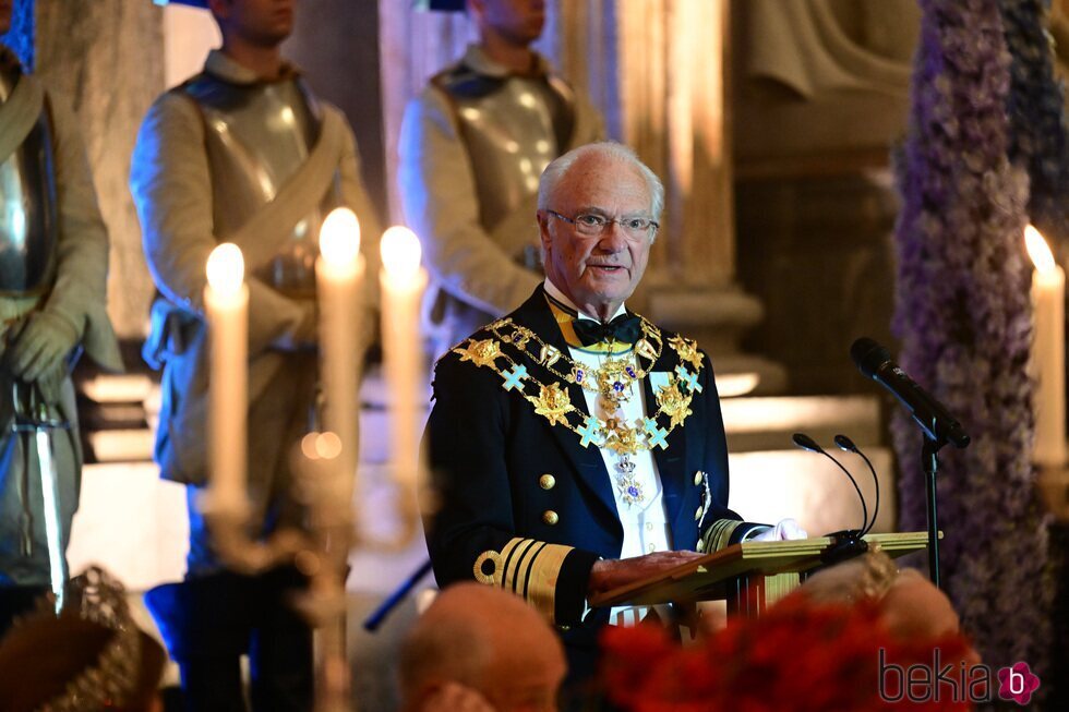 Carlos Gustavo de Suecia en su discurso en la cena por su Jubileo