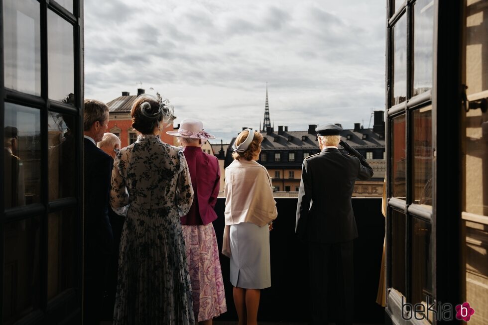 Carlos Gustavo y Silvia de Suecia, Margarita de Dinamarca y Federico y Mary de Dinamarca en el Jubileo de Carlos Gustavo de Suecia