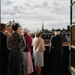 Carlos Gustavo y Silvia de Suecia, Margarita de Dinamarca y Federico y Mary de Dinamarca en el Jubileo de Carlos Gustavo de Suecia