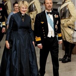Birgitta Ed y Federico de Dinamarca en la cena por el Jubileo de Carlos Gustavo de Suecia